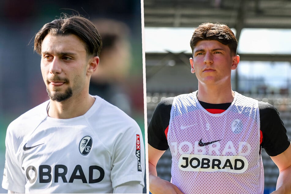 Berkay Yilmaz (19, l.) und Alessio Besio (20, r.) sind zwei talentierte Kicker beim SC Freiburg II.