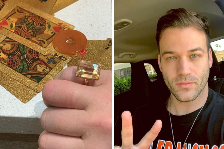 Lana Del Ray proudly presents her engagement ring (l.). She will tie the knot with musician Clayton Johnson (31) (collage).