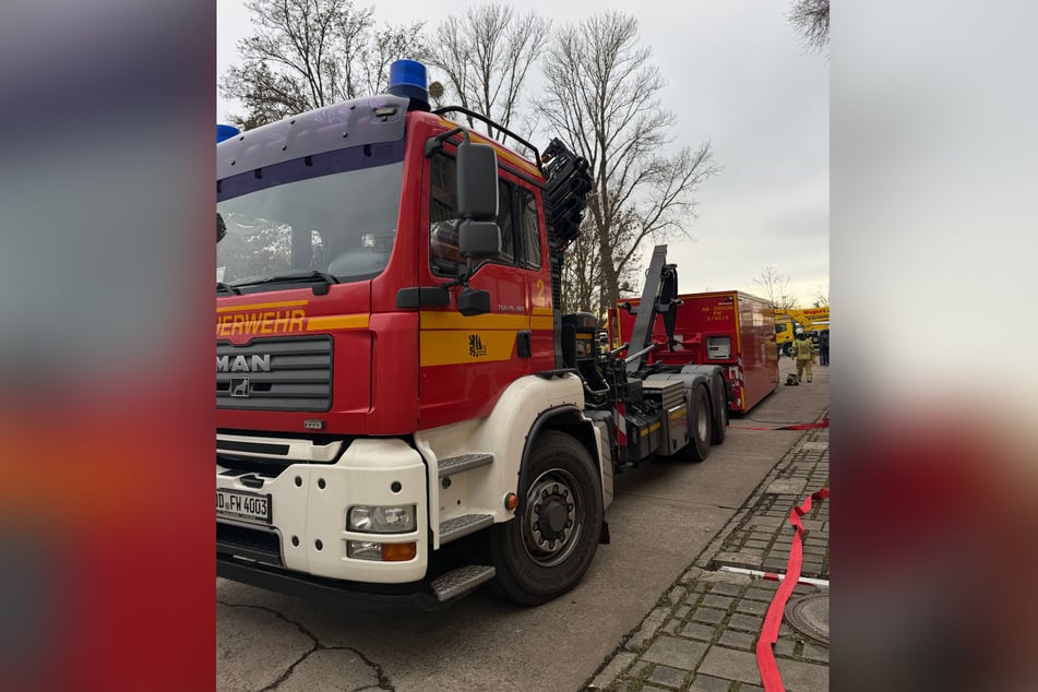 Ein Foto der Feuerwehr vom Einsatz vor Ort.