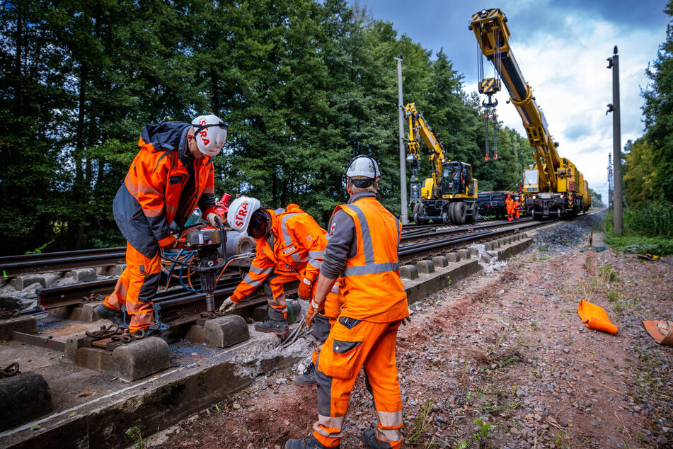 Bei wichtigen Schienenprojekten passiert in Sachsen einfach zu wenig, finden die Grünen. (Symbolfoto)