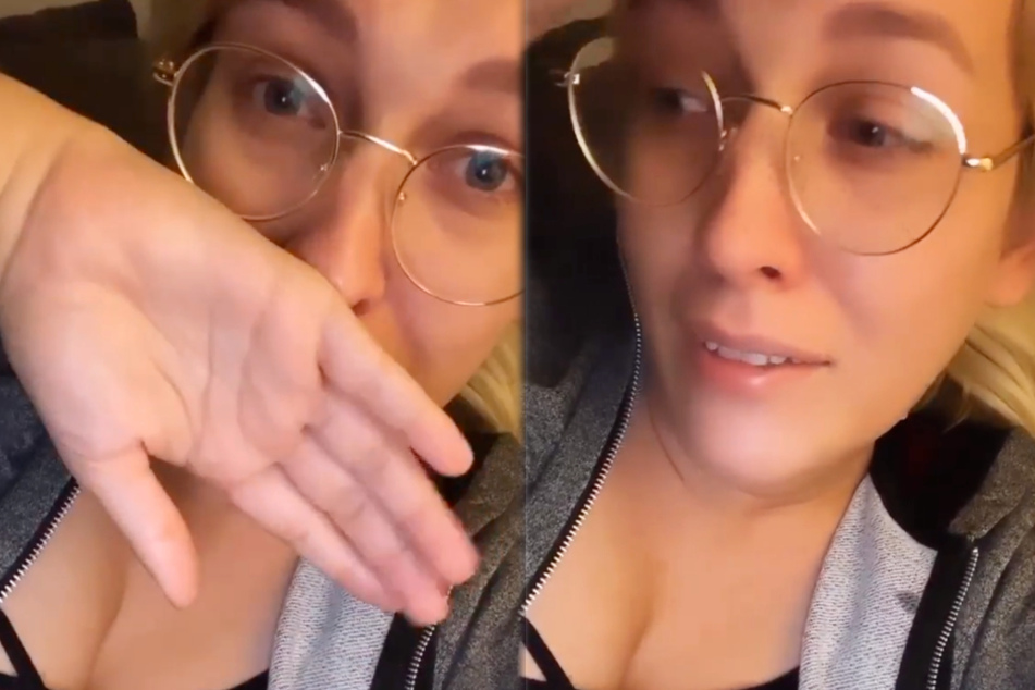 Die 26-Jährige veröffentlichte einen sehr privaten und sehr emotionalen Moment als Instagram-Story.
