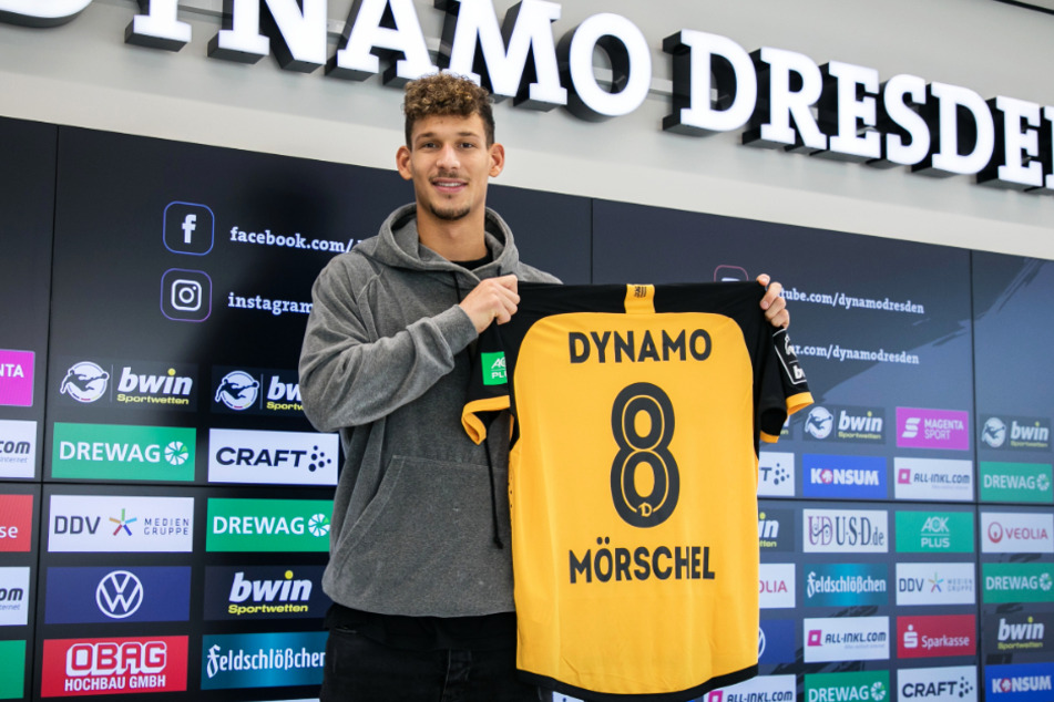 Heinz Mörschel (23) wird bei Dynamo Dresden die Rückennummer 8 tragen.