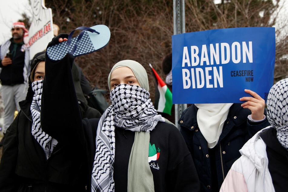 As the 2024 race heats up, Muslim and Arab-American voters in the swing state of Michigan are amping up the pressure on President Joe Biden to protect Palestinian lives.