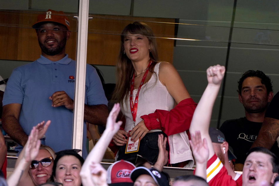 US-Pop-Ikone Taylor Swift (33) bejubelte die Chiefs aus der Loge des Arrowhead Stadium.