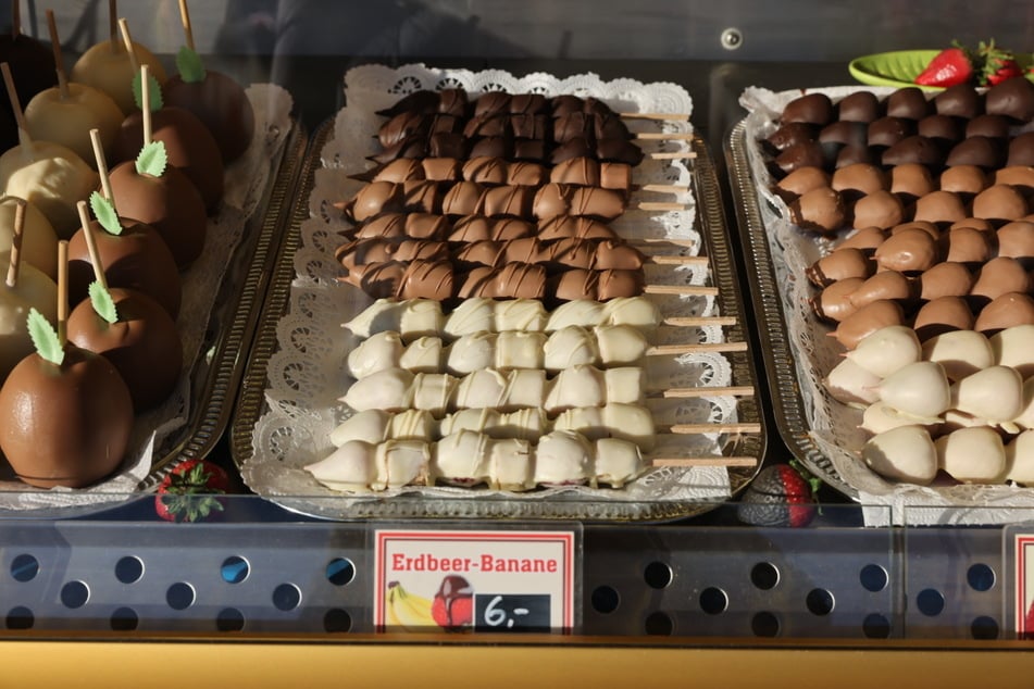Schokoladen-Liebhaber kommen unter anderem auf dem Augustusplatz auf ihre Kosten.