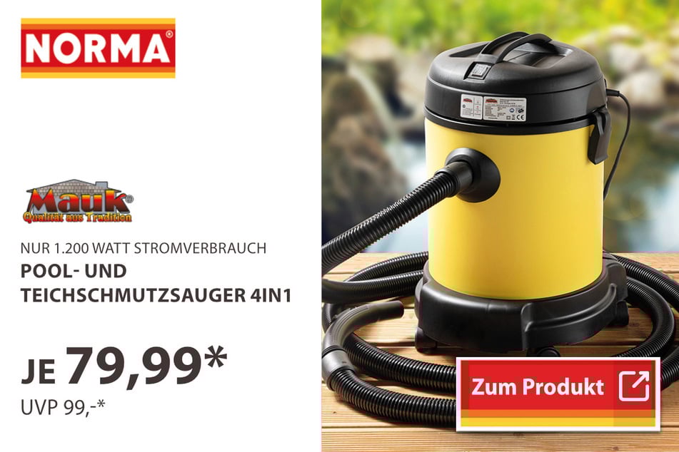 Pool- und Teichschmutzsauger 4in1