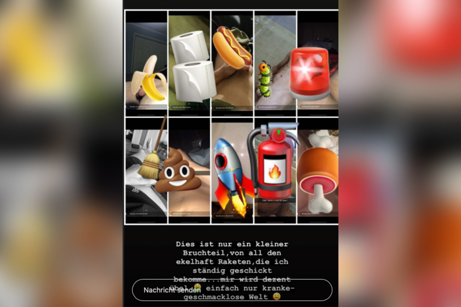 Janine (33) setzte sich zur Wehr und postete diese Collage.