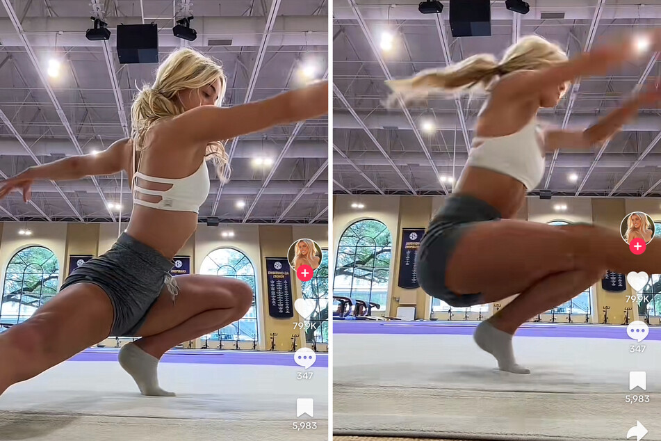 LSU gymnastics standout Olivia Dunne, known for effortlessly executing flips and twists, brought her fans down to earth with a side-splitting TikTok clip.
