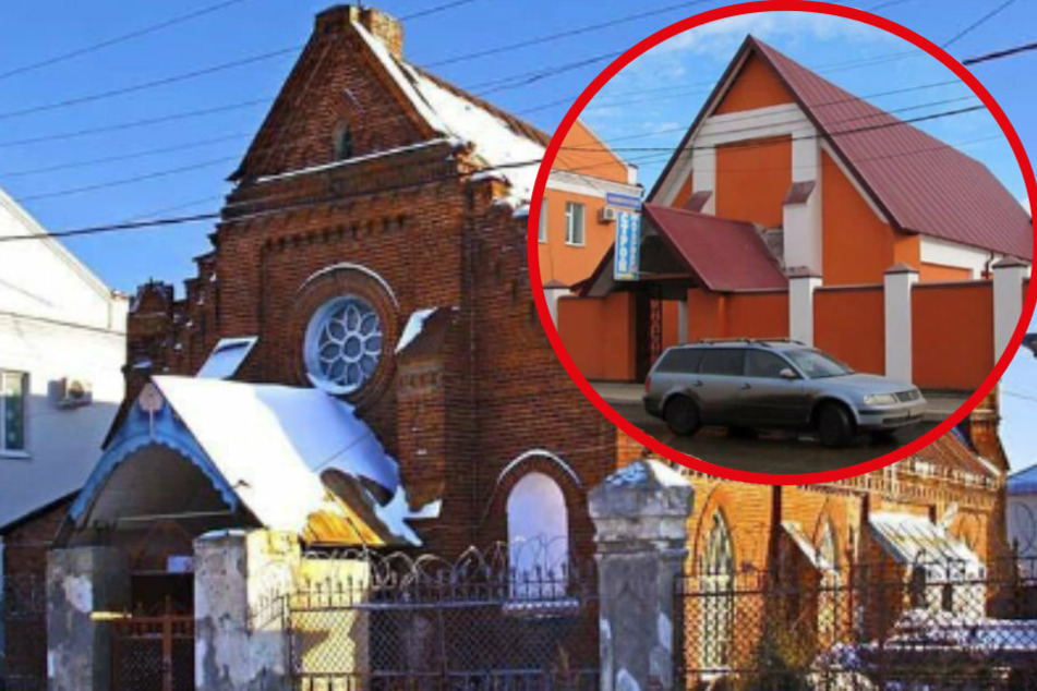 Dieser Vorher-Nachher-Vergleich einer Kirche in Russland sorgt für Entsetzen im Netz.