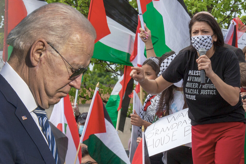 Biden praises Rashida Tlaib for Palestinian advocacy as calls for ceasefire grow louder