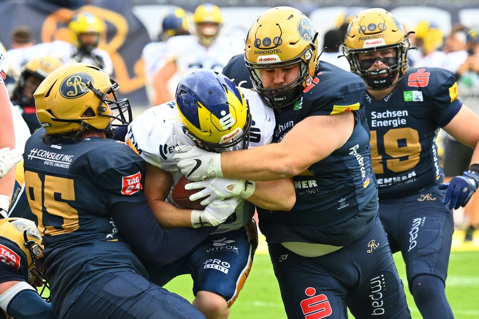 Die Defense der Dresden Monarchs packte ordentlich zu und ließ nichts anbrennen.