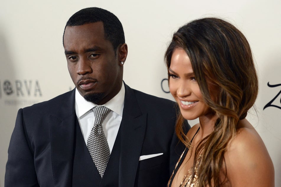 Sean P. Diddy Combs (l.) with Cassie Ventura (r.) attendin the premiere of The Perfect Match at the Arclight Theatre in Los Angeles on March 7, 2016.