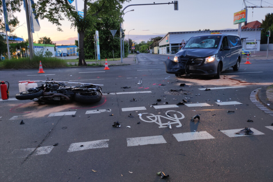 Auf der Max-Liebermann-Straße kam es am Dienstagabend zu einem schweren Unfall.