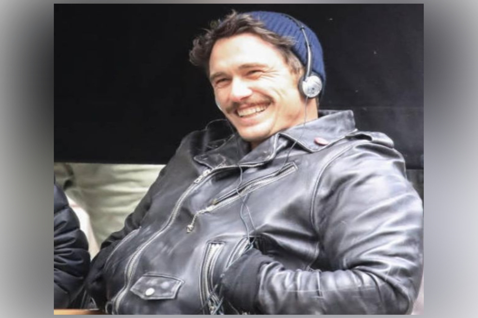 James Franco filming his TV show The Deuce, which chronicled sex workers and the porn industry in New York City.