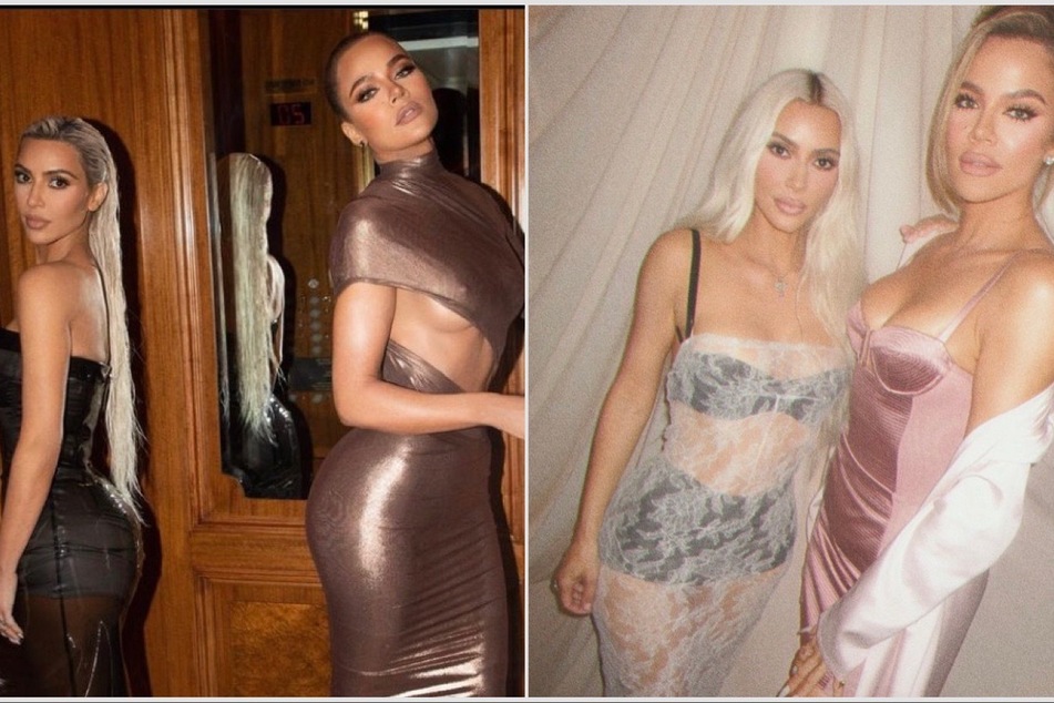 Khloé Kardashian (r.) dragged a fan who tried to shade her sister Kim.