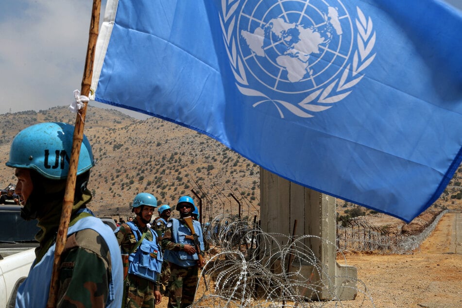 UN-Friedenstruppen sichern die libanesische Grenze zu Israel.