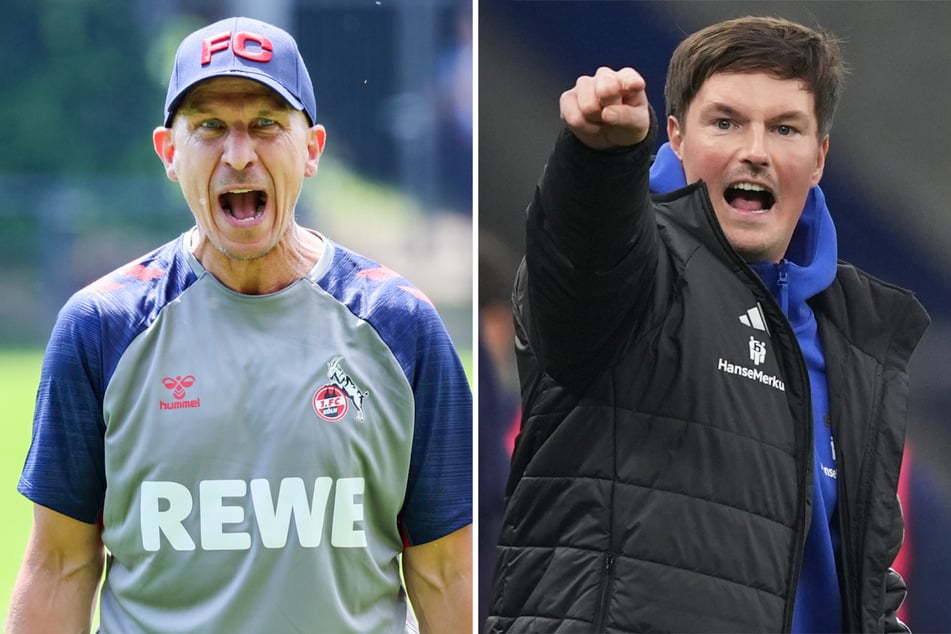 HSV-Coach Merlin Polzin (34, r.) und Effzeh-Trainer Gerhard Struber (47) freuen sich beide tierisch auf das Topspiel.