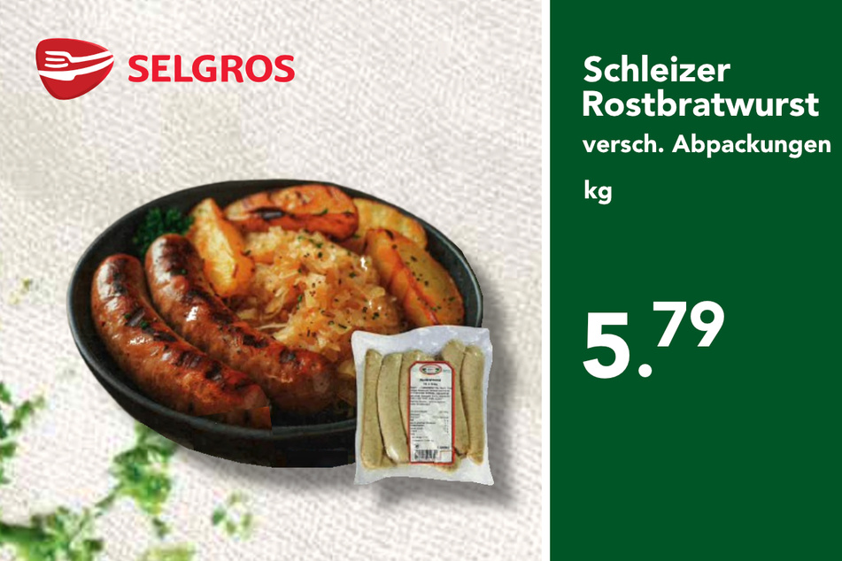 Schleizer Rostbratwürste
für nur 5,79 Euro.