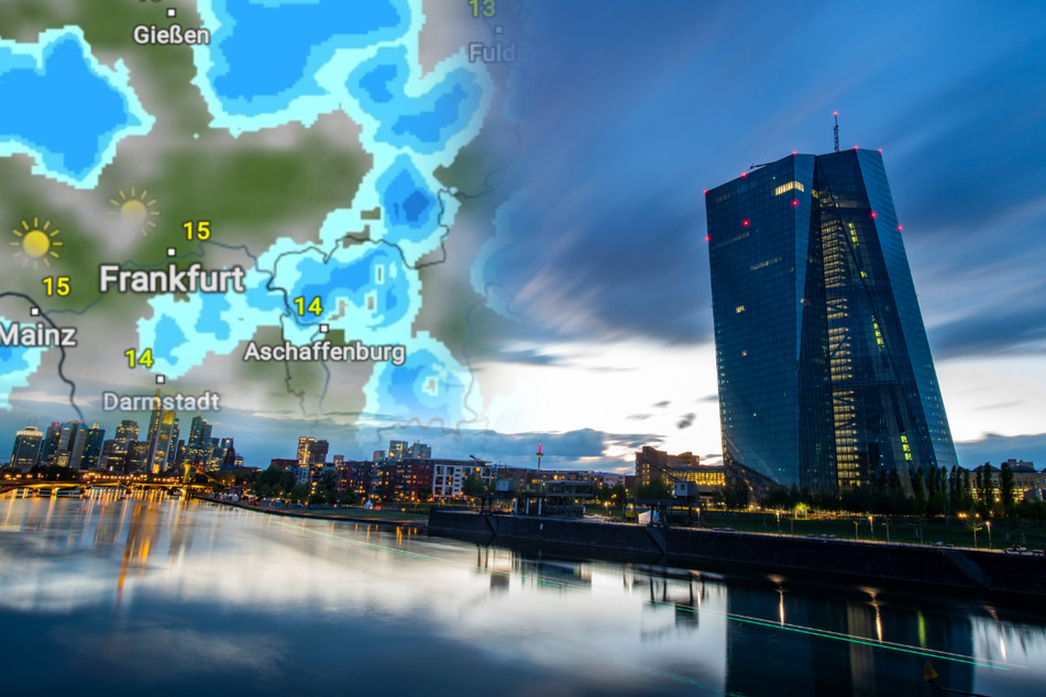 Auch in Frankfurt wird es im Laufe des Dienstags immer wieder zu Regen und auch zu Gewittern kommen.