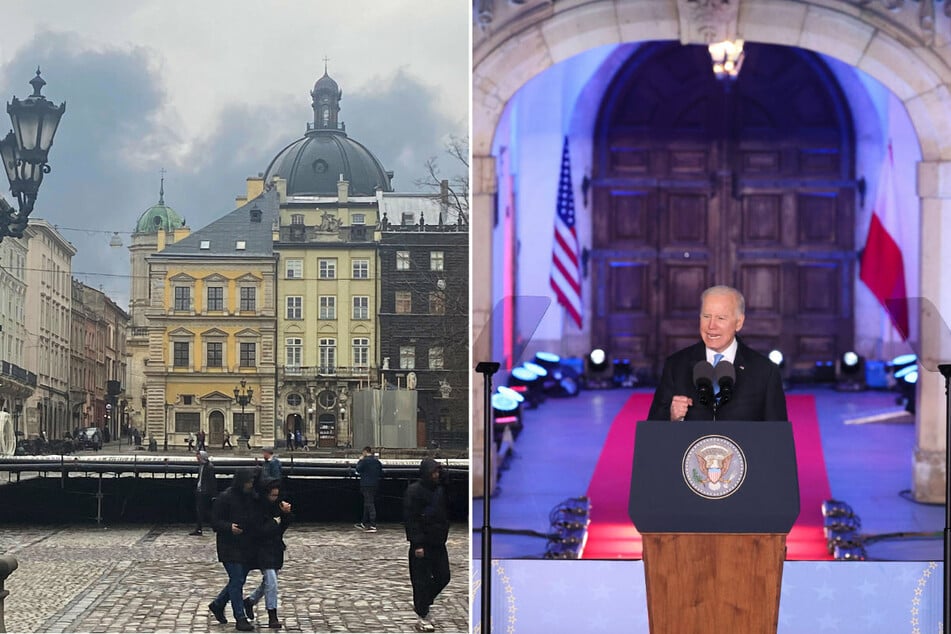 Ukraine war: Devastation and resistance in Ukraine as Biden says Putin "cannot remain in power"