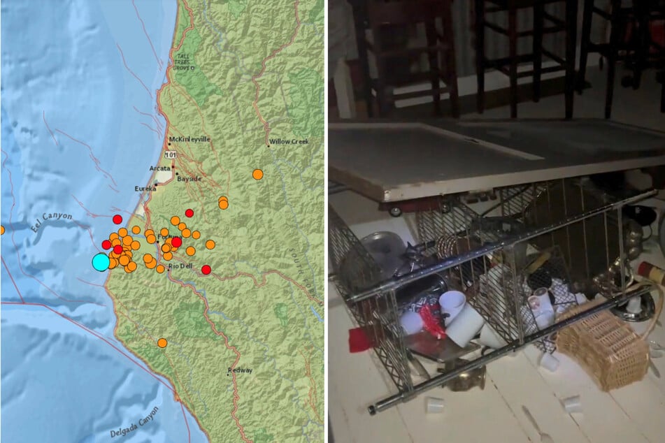 A powerful 6.4 magnitude earthquake struck the Pacific Ocean on Tuesday, only about 7.5 miles from the Humboldt County city of Ferndale in California.