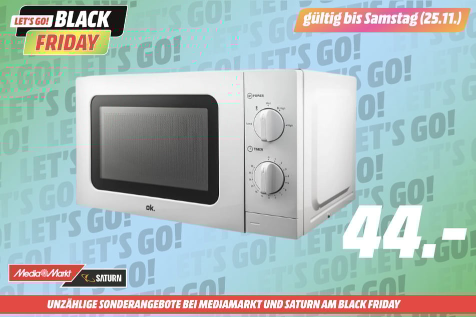 ok.-Mikrowelle OMW 2022 W Solo für 44 Euro.