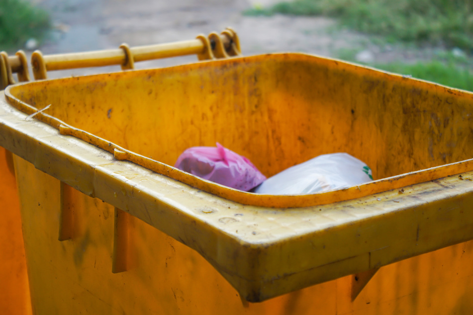 The decomposing body was wrapped up and sealed in the large container (stock image).