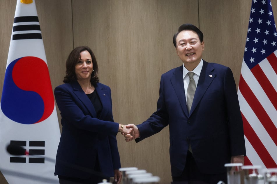 US Vice President Kamala Harris and South Korea's President Yoon Suk-Yeol hold a bilateral meeting in Seoul.