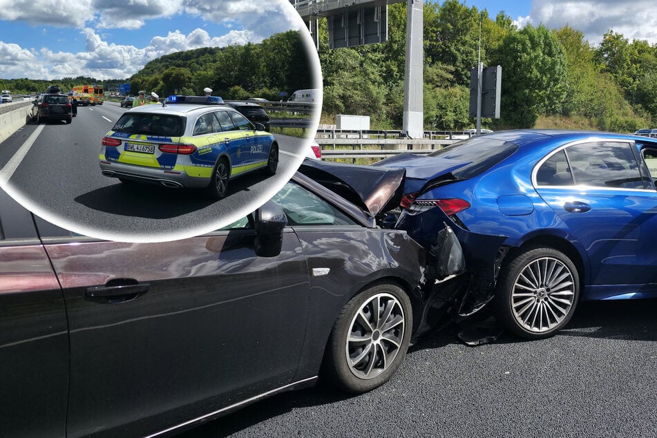 Unfall A8: Opel-Fahrer kracht in Stauende: Sechs Verletzte