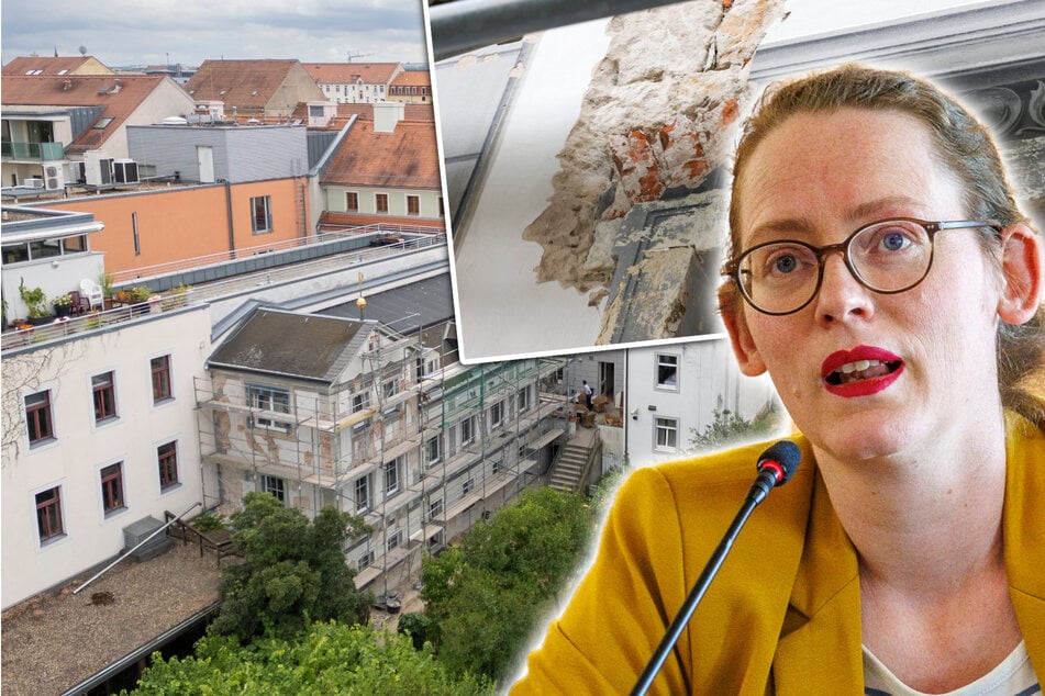Dresden: Rathaus stoppt Hotel-Sanierung, weil die Fassade bröckelt