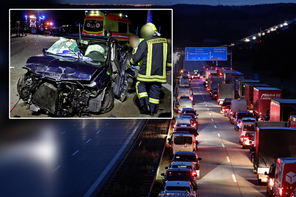 Unfall A4: Mann stirbt bei Massen-Crash auf A4: Autobahn gesperrt, Mega-Stau!