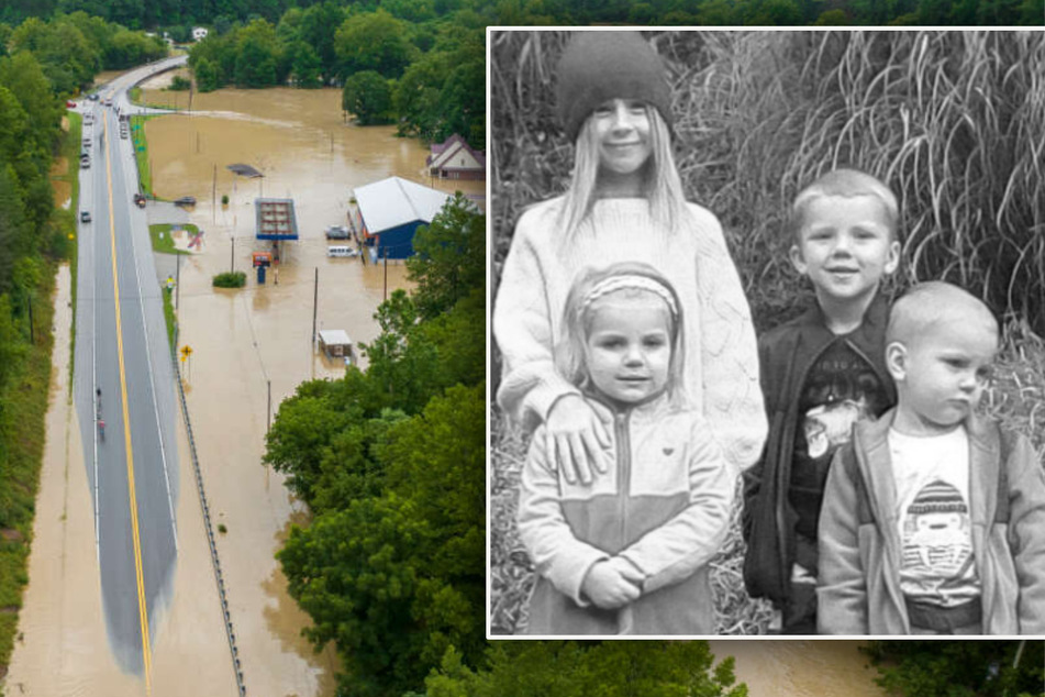 Wassermassen rissen sie den Eltern aus den Armen: Vier Geschwister in Kentucky tot!