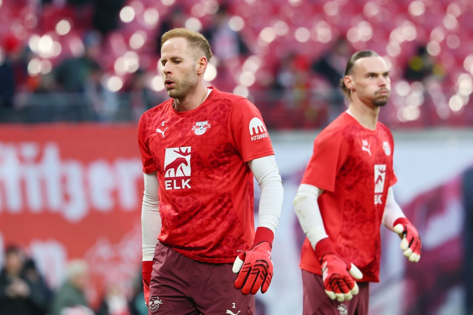 Gulacsi und Maarten Vandevoordt (23, r.) konkurrieren aktuell um die Nummer Eins im RB-Kasten.