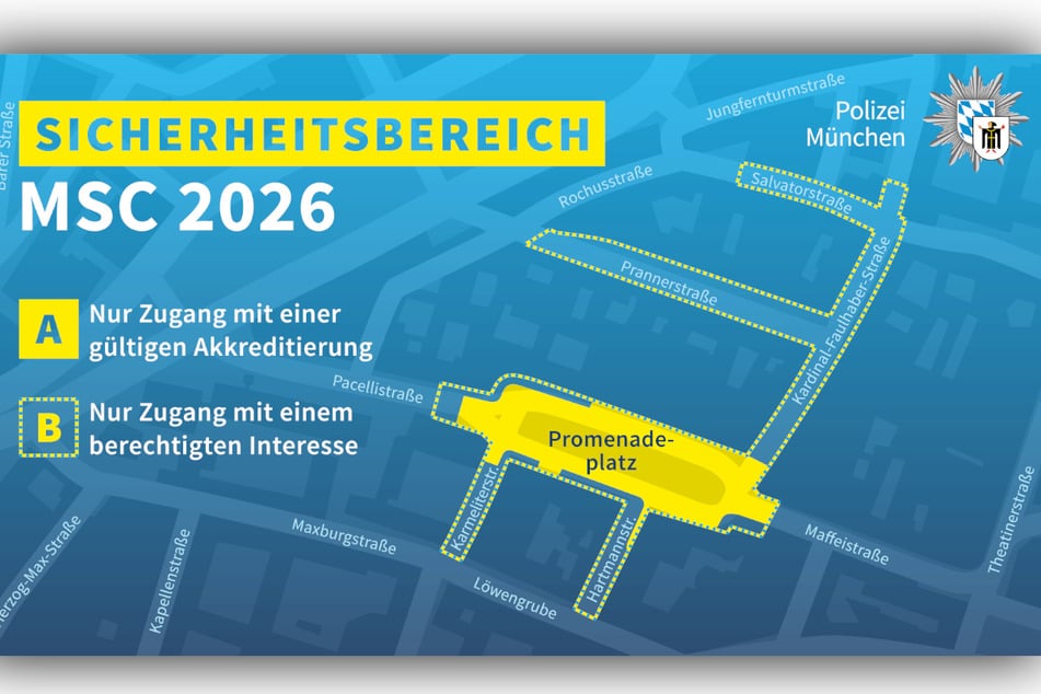 Zu den Sicherheitsbereichen in der Innenstadt haben nur berechtigte Personen Zutritt.