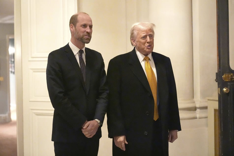 Donald Trump (r.) ist überzeugt, dass Prinz William einen fantastischen Job machen wird.