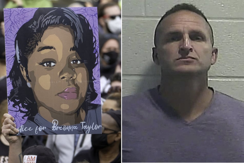 Former police officer Brett Hankison (r.) has been sentenced to 33 months in prison for violating the civil rights of Breonna Taylor.
