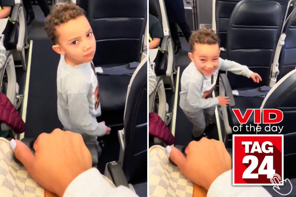 Today's Viral Video of the Day features a little boy who finds out someone, or something, stole his seat on an airplane!