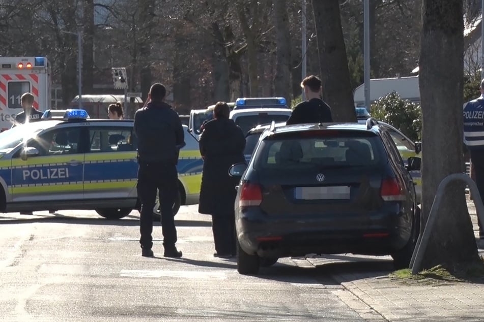 Die Polizei war vor Ort im Einsatz.