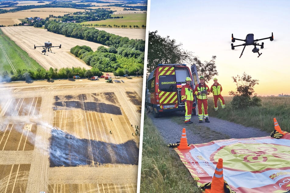 Dresden: Um für Großbrände noch besser gerüstet zu sein: Drohnenstaffel braucht Hilfe