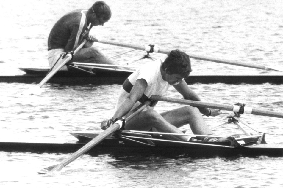 Peter-Michael Kolbe (†70, v.) verlor im Finale der Olympischen Spiele 1976 ganz knapp gegen Pertti Karppinen (70) - es sollte die erste von drei olympischen Silbermedaillen werden.