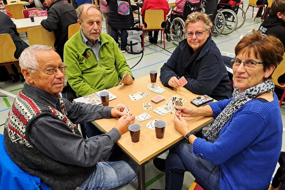V.l.: Jürgen Preuße (75), Ulrich Benedix (71), Martina Preuße (72) und Elke Benedix (67).