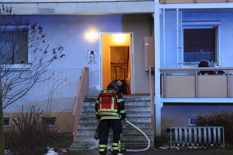 Brand in Leipzig-Grünau: Einsatzkräfte der Feuerwehr konnten die Flammen löschen.