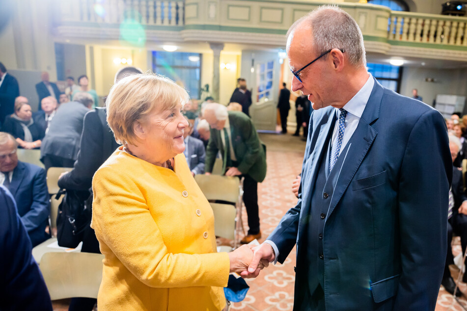 CDU-Parteichef Friedrich Merz (68) möchte bei dem Festvortrag für Angela Merkel (70, CDU) das Wort ergreifen.