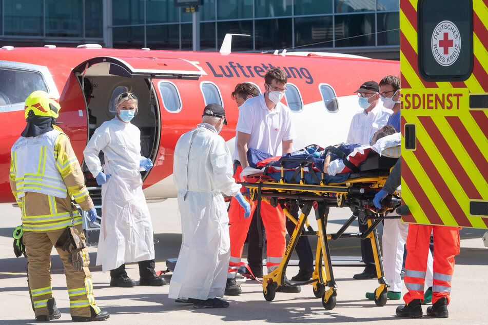 Im April 2020 wurden 14 Patienten aus Frankreich und Italien in Sachsen aufgenommen.