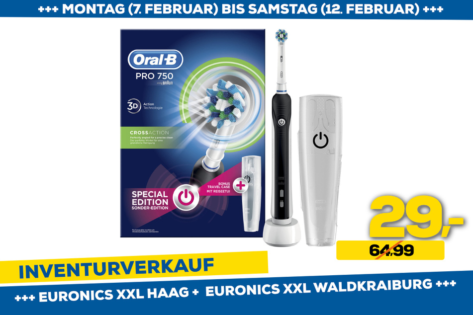 Oral-B PRO 750 CrossAction + Etui