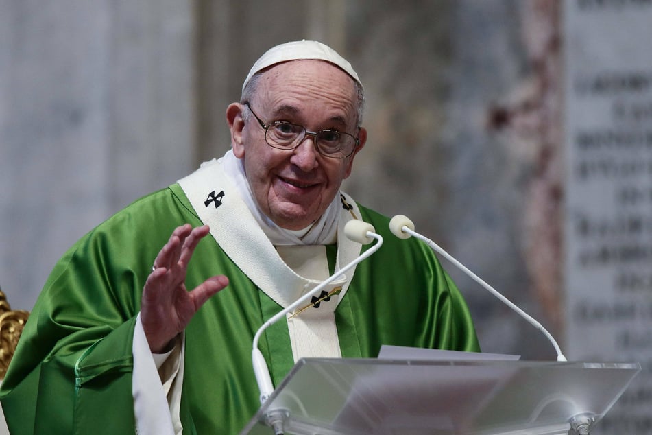 Pope Francis (83) at Holy Mass in St Peter's Basilica at the Vatican.