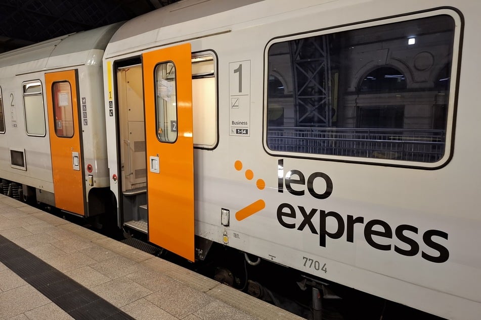 Die Wagen stammen ursprünglich von der Deutschen Bahn. Sie haben das Design von "Leo Express" erhalten.