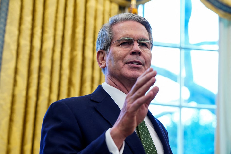 US Secretary of the Treasury Scott Bessent speaks at the White House in Washington DC.