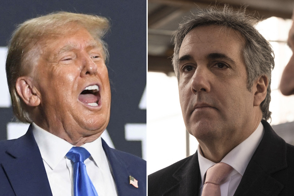 Ex-President Donald Trump (l.) is expected to come face to face with his former ally Michael Cohen in a New York court on Tuesday.