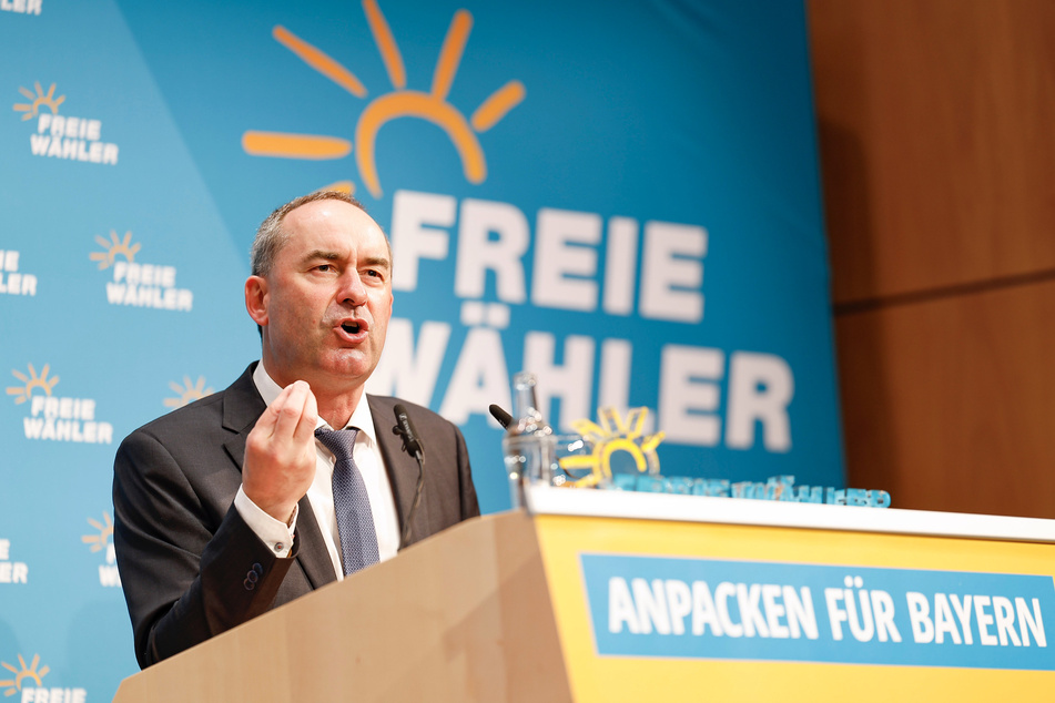 Hubert Aiwanger (52) hält die Grundsatzrede bei der Landesversammlung der Freien Wähler im Amberger Congress Centrum.